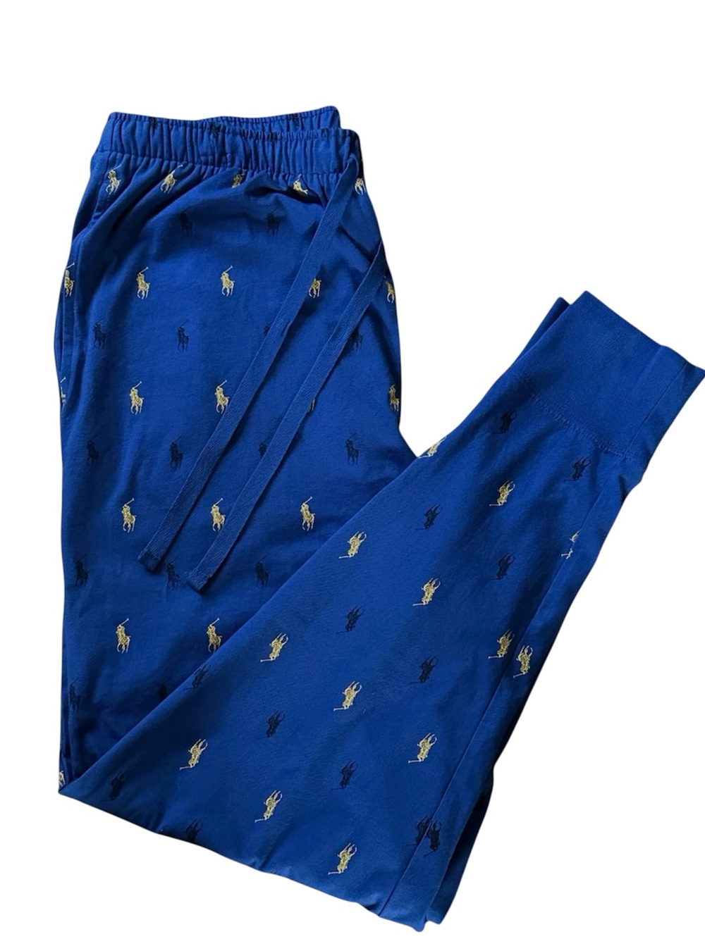 Polo Ralph Lauren 100% Cotton Knit Jogger Pants (Sleepwear) in Heritage Royal